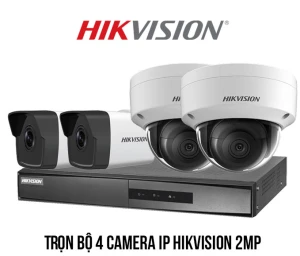 Trọn bộ 4 camera IP Hikvision 2MP giá rẻ